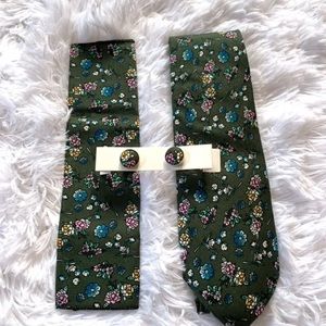 Tie Handkerchief & Cuffling Set